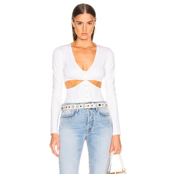 Fleur De Mal Tops - Fleur De Mal Slash Bodysuit NWOT Small